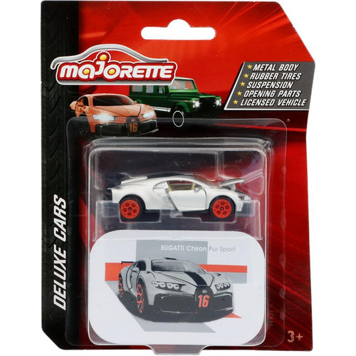 Majorette Deluxe Bugatti Chiron Pur Sport - Silver