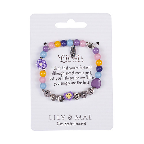 Lily & Mae Beaded Friendship Bracelet - Lil Sis