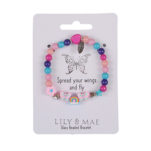 Lily & Mae Beaded Friendship Bracelet - Butterfly