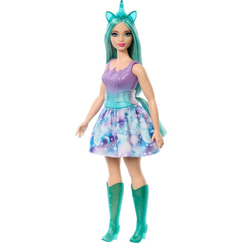 Barbie Unicorn Doll With Teal Hair and Horn