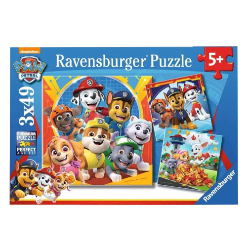 Ravensburger - Paw Patrol Puzzles 3 x 49 Piece
