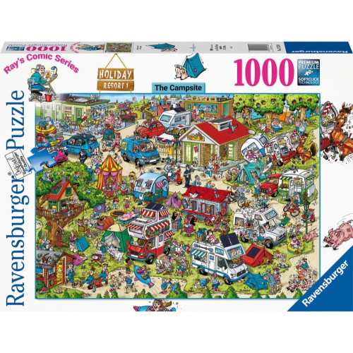 Ravensburger - Holiday Resort 1 The Campsite Puzzle 1000 Pce