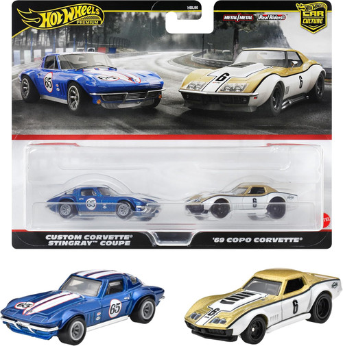 Hot Wheels Premium 2 Pack - Corvette Stingray Coupe and Copo