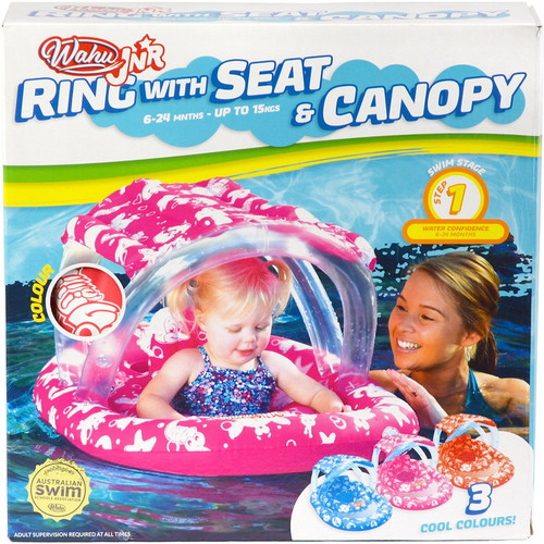 Wahu Junior Ring with Seat & Canopy - Blue Wahu Junior Ring with Seat & Canopy - Blue