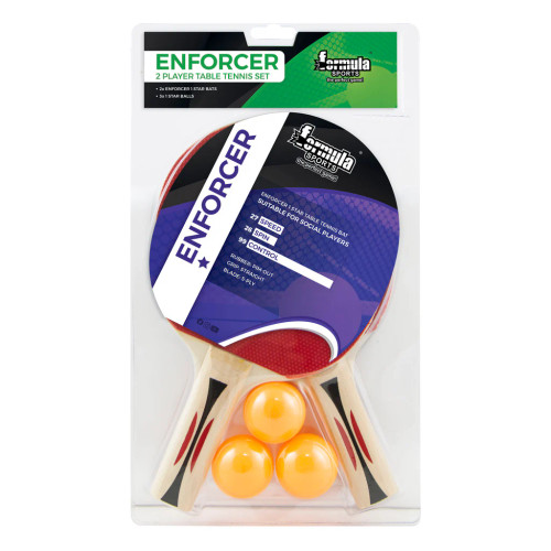 Enforcer 2 Player Table Tennis Set