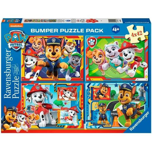 Ravensburger - Paw Patrol Bumper 4 Pack 4x42 Puzzle