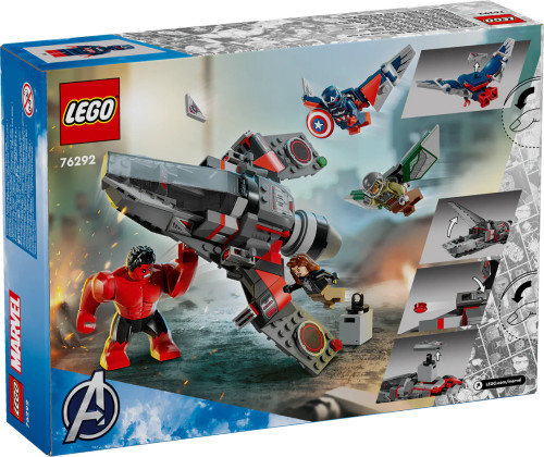 Lego Marvel - Captain America Vs Red Hulk Battle