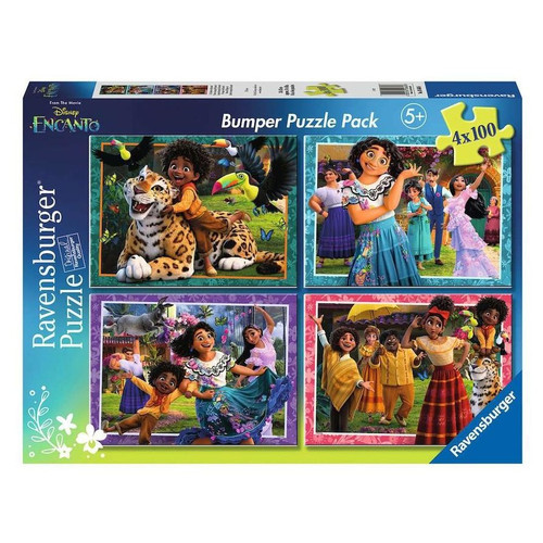 Ravensburger - Disney Shoes Off Magic On 4 x 100 Pce Puzzles
