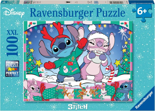 Ravensburger - Disney Stitch Christmas Puzzle 100 Piece