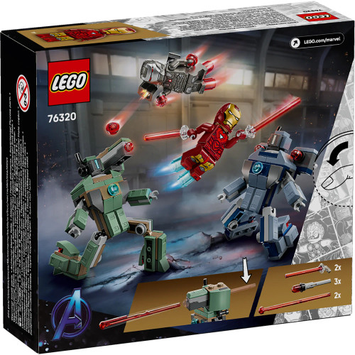 Lego Marvel - Iron Man & War Machine vs Hammer Drones