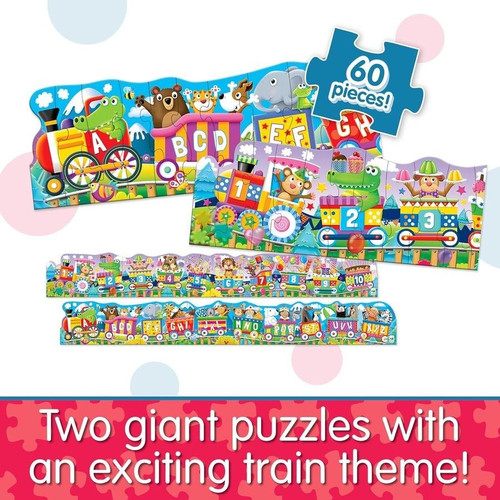 Learning Journey Puzzle Doubles - ABC and 123 Trains Learning Journey Puzzle Doubles - ABC and 123 Trains