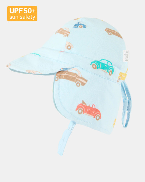 Toshi Flap Cap Down Under Fast Lane Sky - Extra Extra Small 