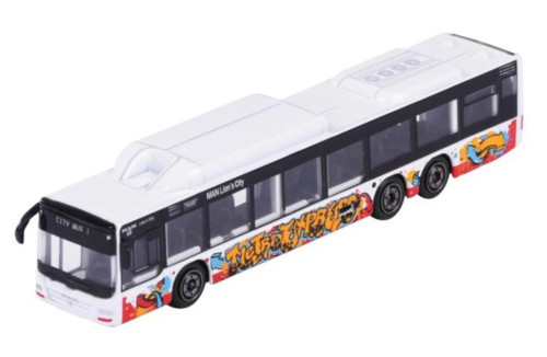 Majorette Man Bus - White Man Lions City C