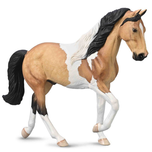 Collecta Tennessee Walking Stallion Buckskin Tobiano