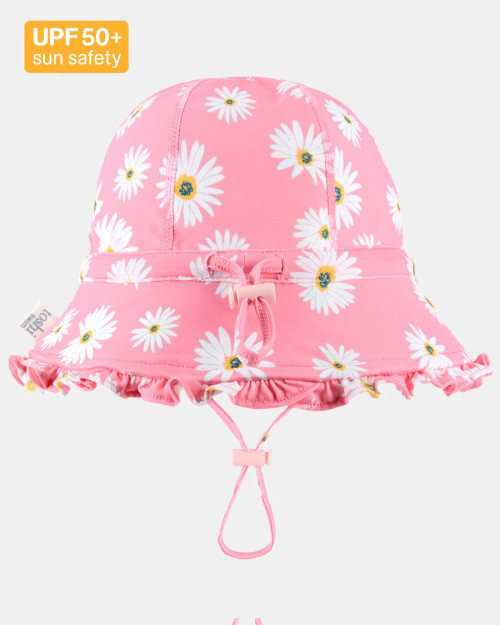 Toshi Swim Bell Hat Ripple Daisy Watermelon Medium