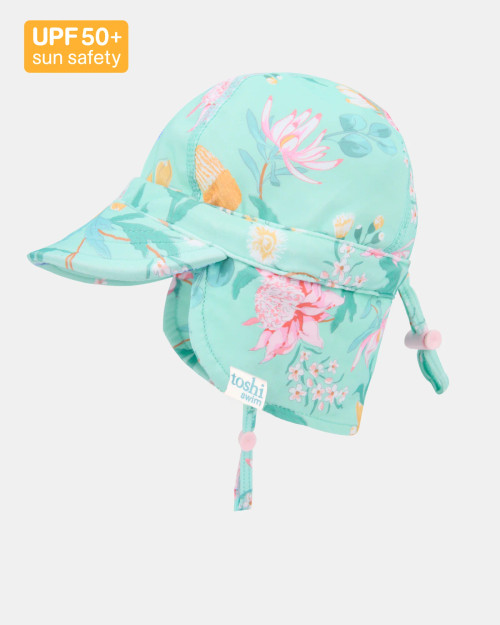 Toshi Swim Flap Cap Paradise Waratah Mint Small