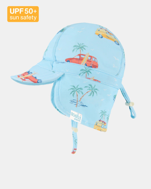 Toshi Swim Flap Cap Paradise Swell Seekers Sky Small
