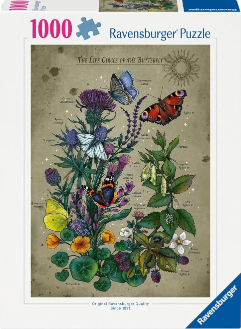 Ravensburger - Lifecircle Butterfly 1000 Piece Puzzle