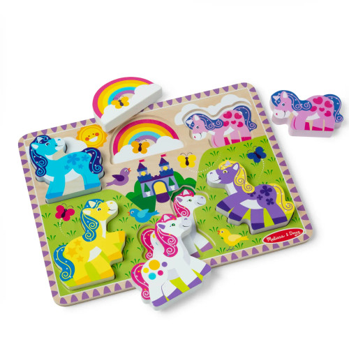 Melissa & Doug Unicorns Chunky Puzzle Melissa & Doug Unicorns Chunky Puzzle