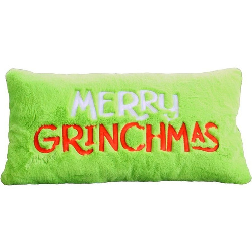 Rectangle Merry Grinchmas Cushion