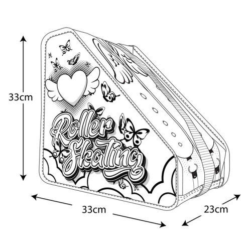 Crazy Stakes Hearts Skate Bag