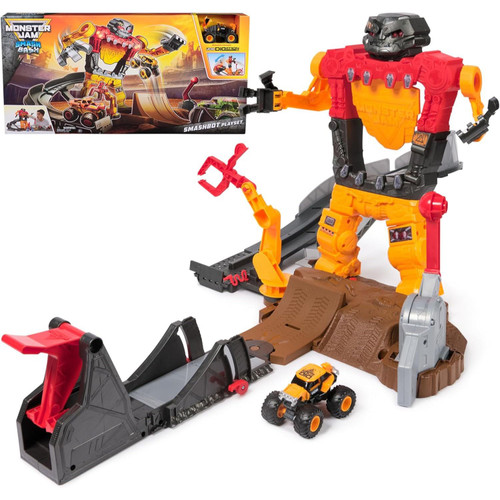 Monster Jam 1:64 Smash & Bash Smashbot Playset Monster Jam 1:64 Smash & Bash Smashbot Playset