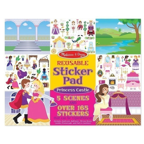Melissa & Doug Reusable Sticker Pad Princess Castle