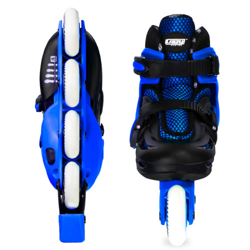 Size Adjustable Inline Skates - BLADE Blue Small J11-1 Size Adjustable Inline Skates - BLADE Blue Small J11-1