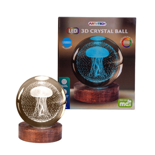 3D Crystal Ball Lamp - Jellyfish