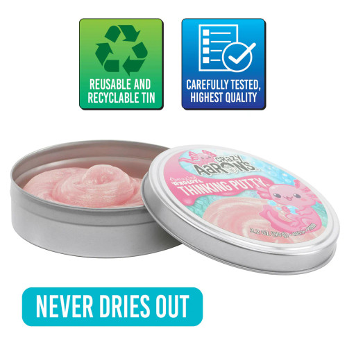 Crazy Aarons Thinking Putty Amazing Axolotl Crazy Aarons Thinking Putty Amazing Axolotl