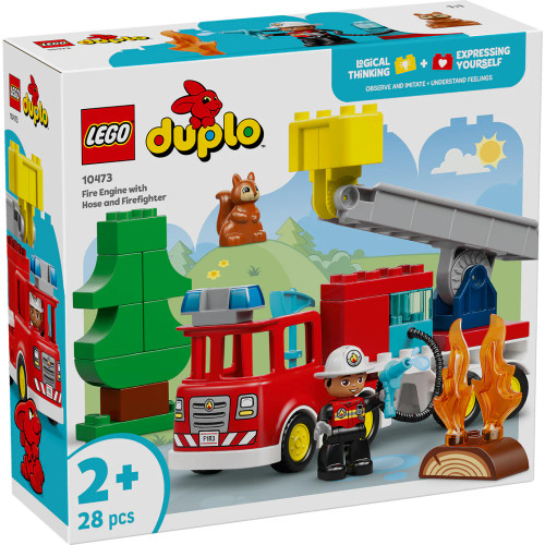 Lego Duplo - Fire Truck with Hose and Firefighter
