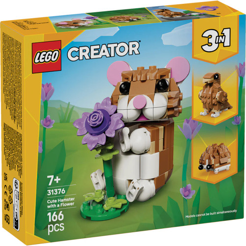 Lego Creator - Cute Hampster with a Flower
