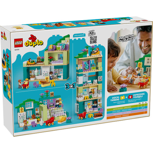 Lego Duplo - 3 In 1 Modern Family House with Figures Lego Duplo - 3 In 1 Modern Family House with Figures