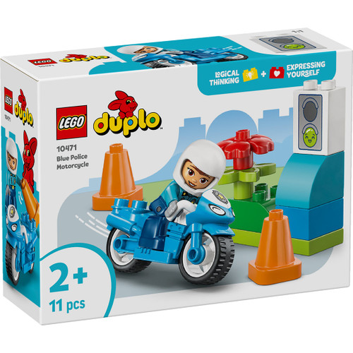 Lego Duplo - Blue Police Motorcycle