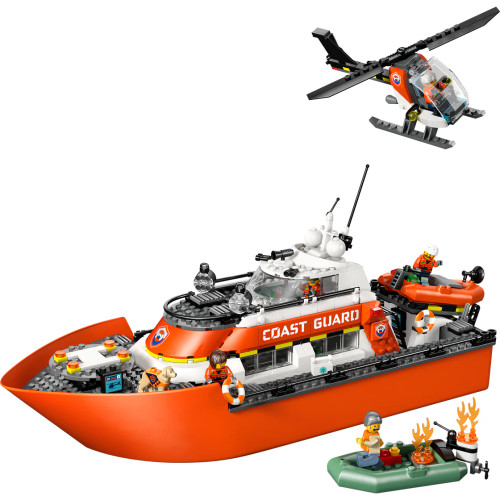 Lego City - Coast Guard Rescue Boat and Helicopter Lego City - Coast Guard Rescue Boat and Helicopter