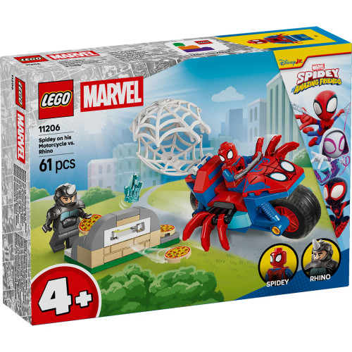Lego Spidey - Spidey on his Motorcycle vs Rhino