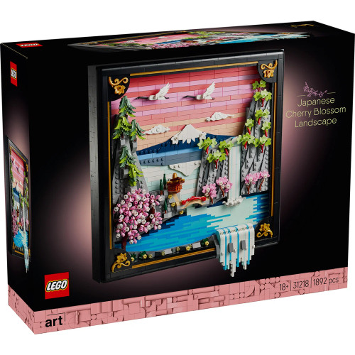 Lego Art - Japanese Cherry Blossom Landscape