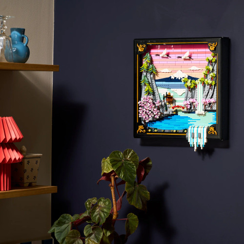 Lego Art - Japanese Cherry Blossom Landscape