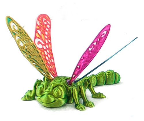 3D Printed Dragonfly Figure 3D Printed Dragonfly Figure
