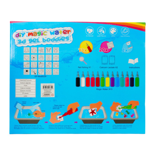 DIY Magic Water 3D Gel Buddies 36 Piece Playset DIY Magic Water 3D Gel Buddies 36 Piece Playset
