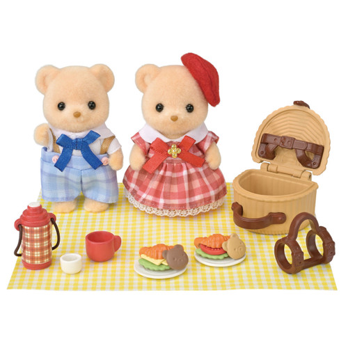 Sylvanian Families - Biscuit Bear Sister & Brother Picnic