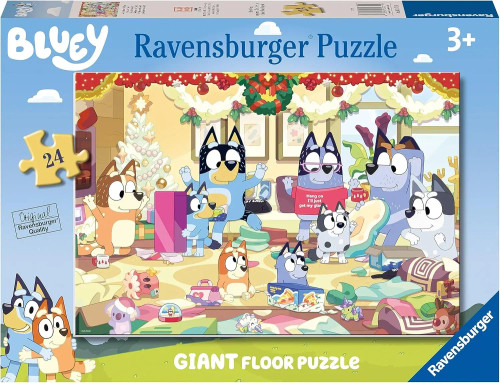 Ravensburger - Bluey Christmas Giant Floor Puzzle 24 Piece