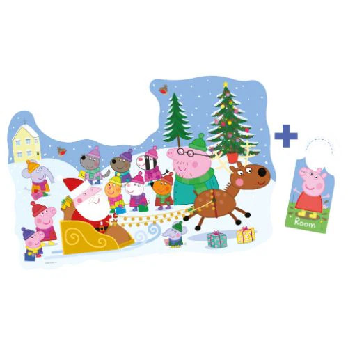 Ravensburger - Peppa Pig Christmas Shaped Puzzle 24 Piece Ravensburger - Peppa Pig Christmas Shaped Puzzle 24 Piece