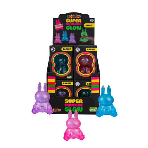 Smooshos Super Squeeze Glow In The Dark Bunny