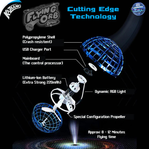 KaZaang Flying Orb UFO - Blue