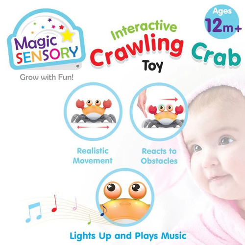 Magic Sensory - Interractive Orange Crawling Crab