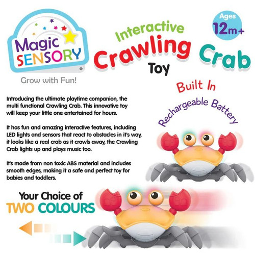 Magic Sensory - Interractive Orange Crawling Crab