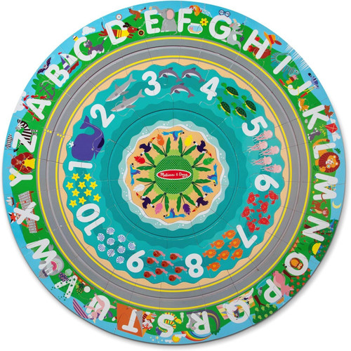 Melissa & Doug Round the Shore Tracks Floor Puzzle
