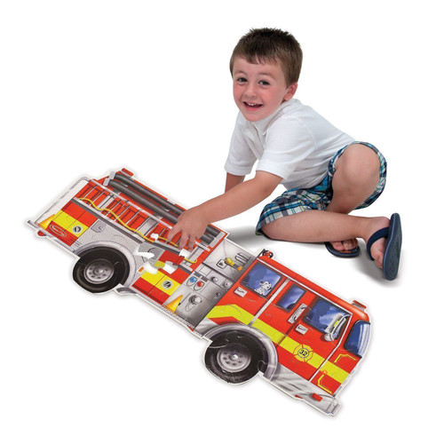 Melissa & Doug Giant Fire Truck Floor Puzzle 24 Pieces