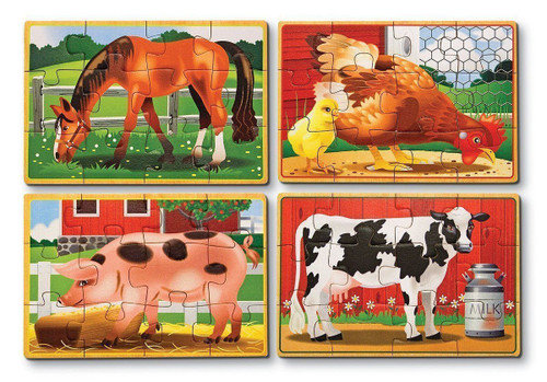 Melissa & Doug Farm Puzzles In A Box Melissa & Doug Farm Puzzles In A Box